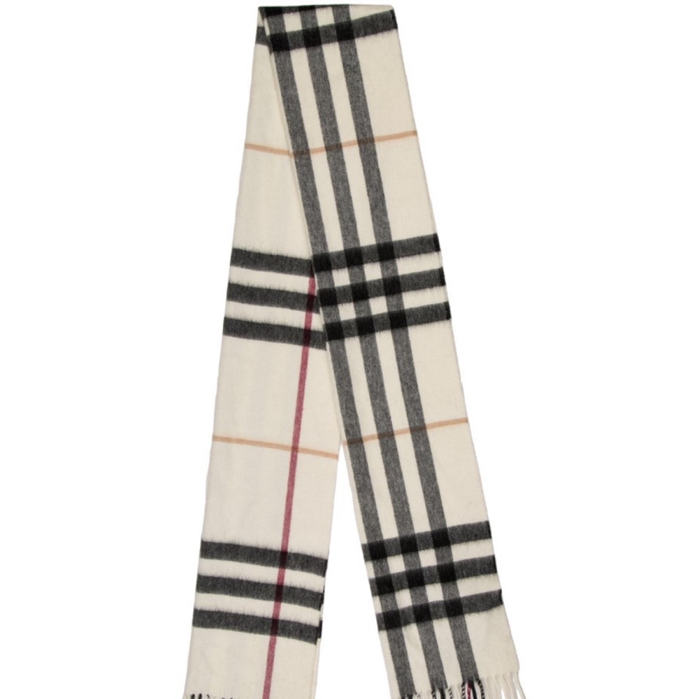 Burberry cashmere plaid scarf